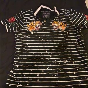 Black white stripped shirt